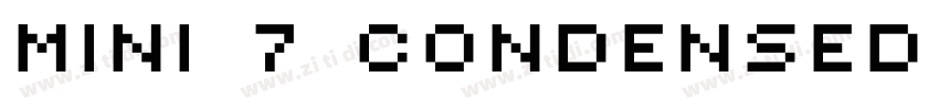 MINI 7 Condensed Reg字体转换